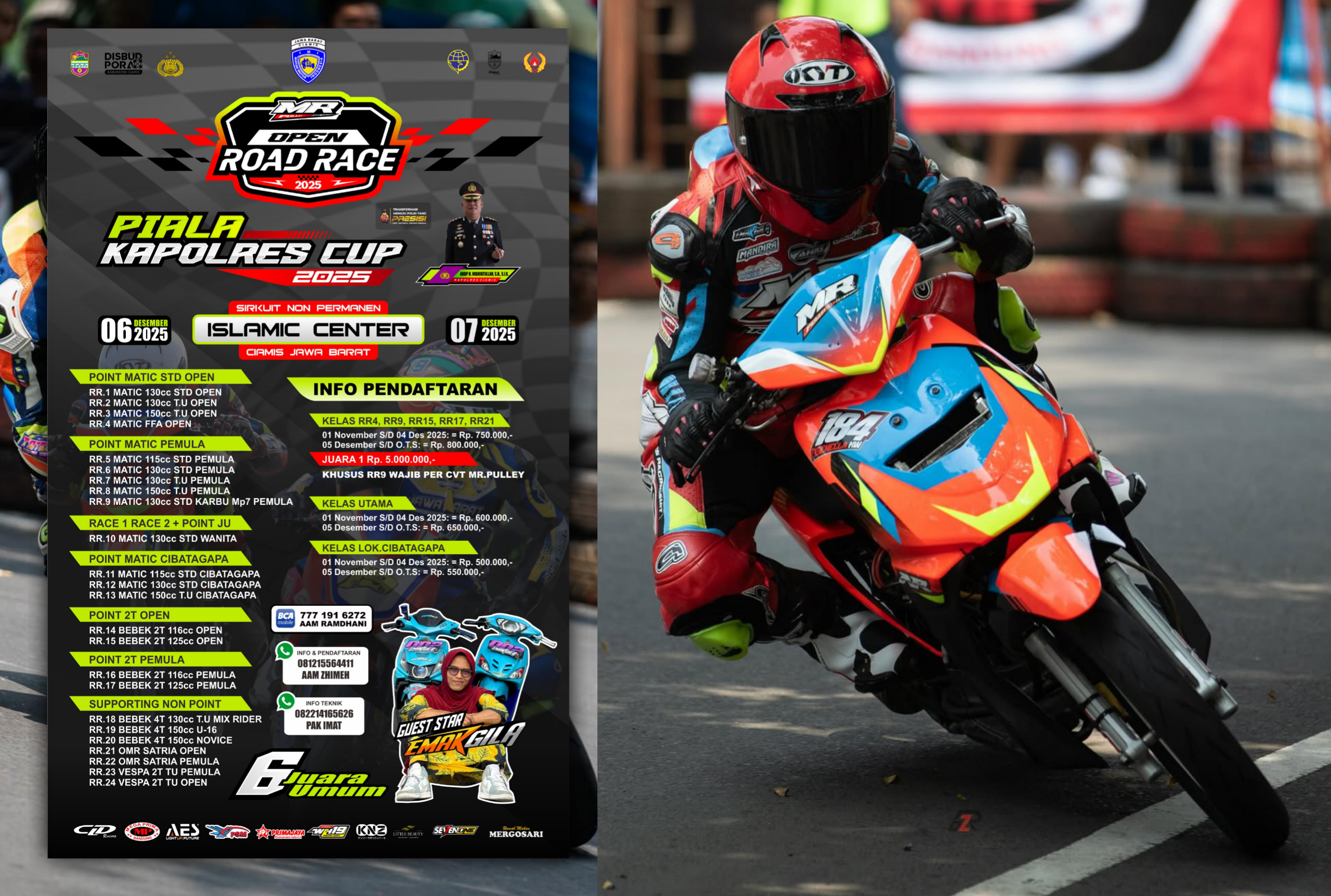 GASS POLL! MR PULLEY OPEN ROADRACE 2025 SIAP KEMBALI GUNCANG CIAMIS, PEREBUTKAN PIALA KAPOLRES CUP!