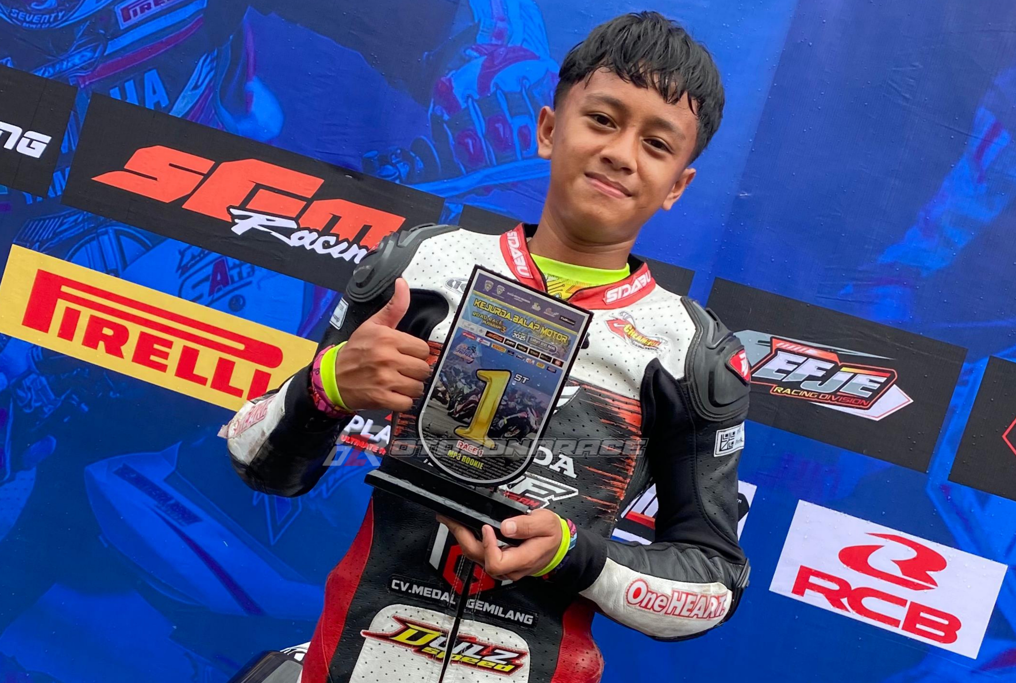 Naufal Dhilah Putra Jawara Race 1 Bebek 4 Tak 150cc Rookie Di Final Kejurda Jabar 2025, Subang