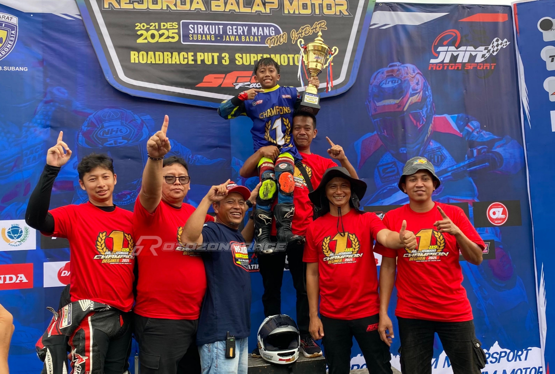 Al Jabbar (WH19) Tutup Musim Balap Kejurda Jabar 2025 Dengan Juara Umum Beginner