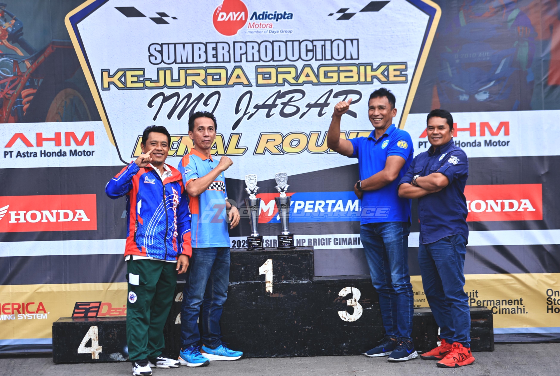 IMI Jabar Tuntaskan Dua Agenda Besar Pada Divisi Roda Dua, Setelah Roadrace, Kejurda Dragbike Jabar 2025  Juga Berjalan Sukses