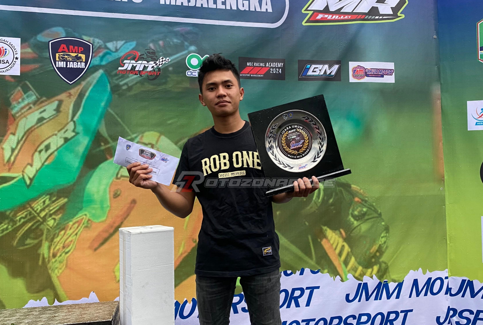 Revaldi Dwiana Sabet Juara Umum Matic Mix Rider Di Mr Pulley Kabisa Feat Ibm Open Roadrace 2025, Sirkuit Cibatu Majalengka