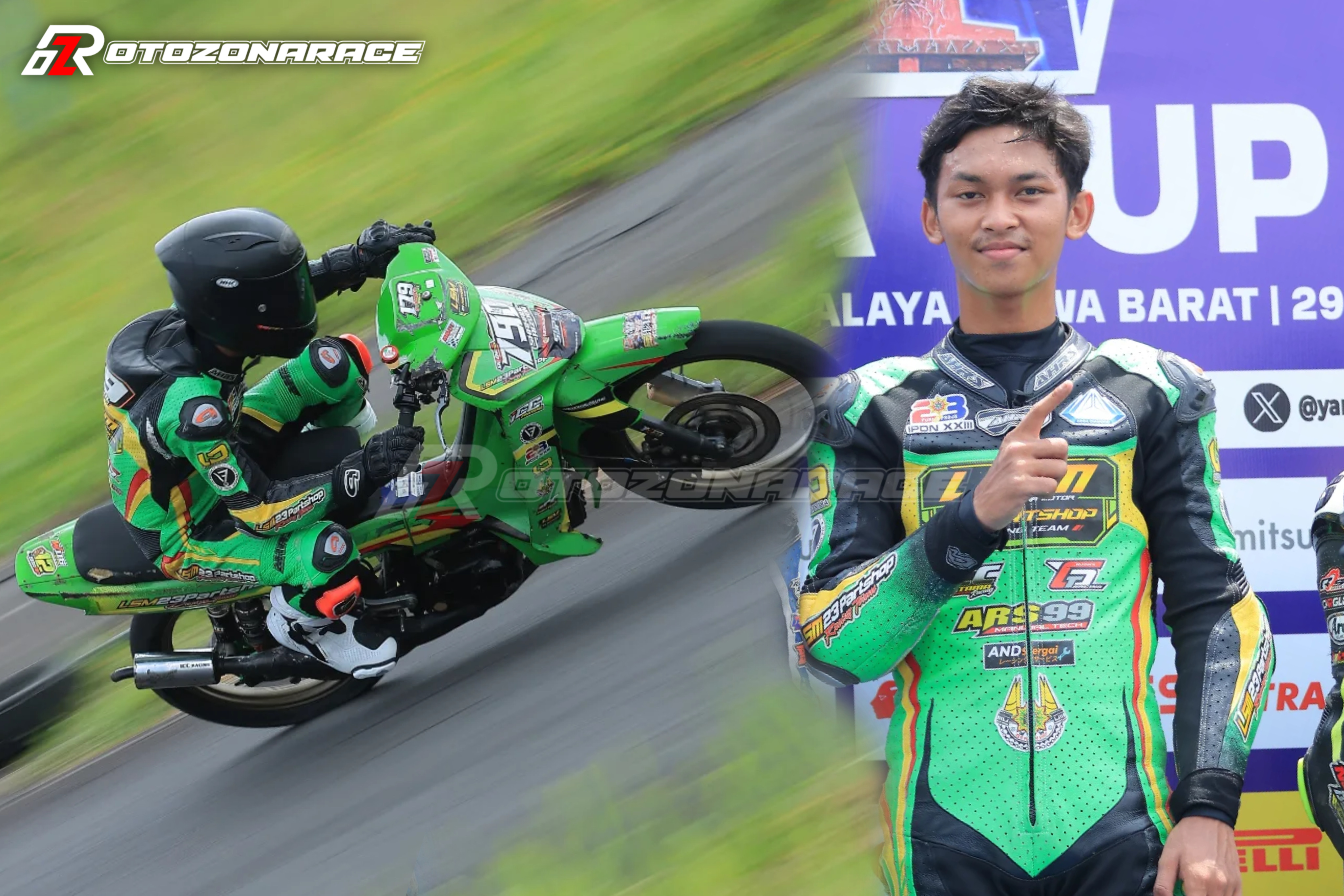 Syahrul Rizqon Siap Tampil Di Superprix Seri 1, Tasikmalaya Bersama LSM23 PARTSHOP Di Kategori 2 Tak Novice