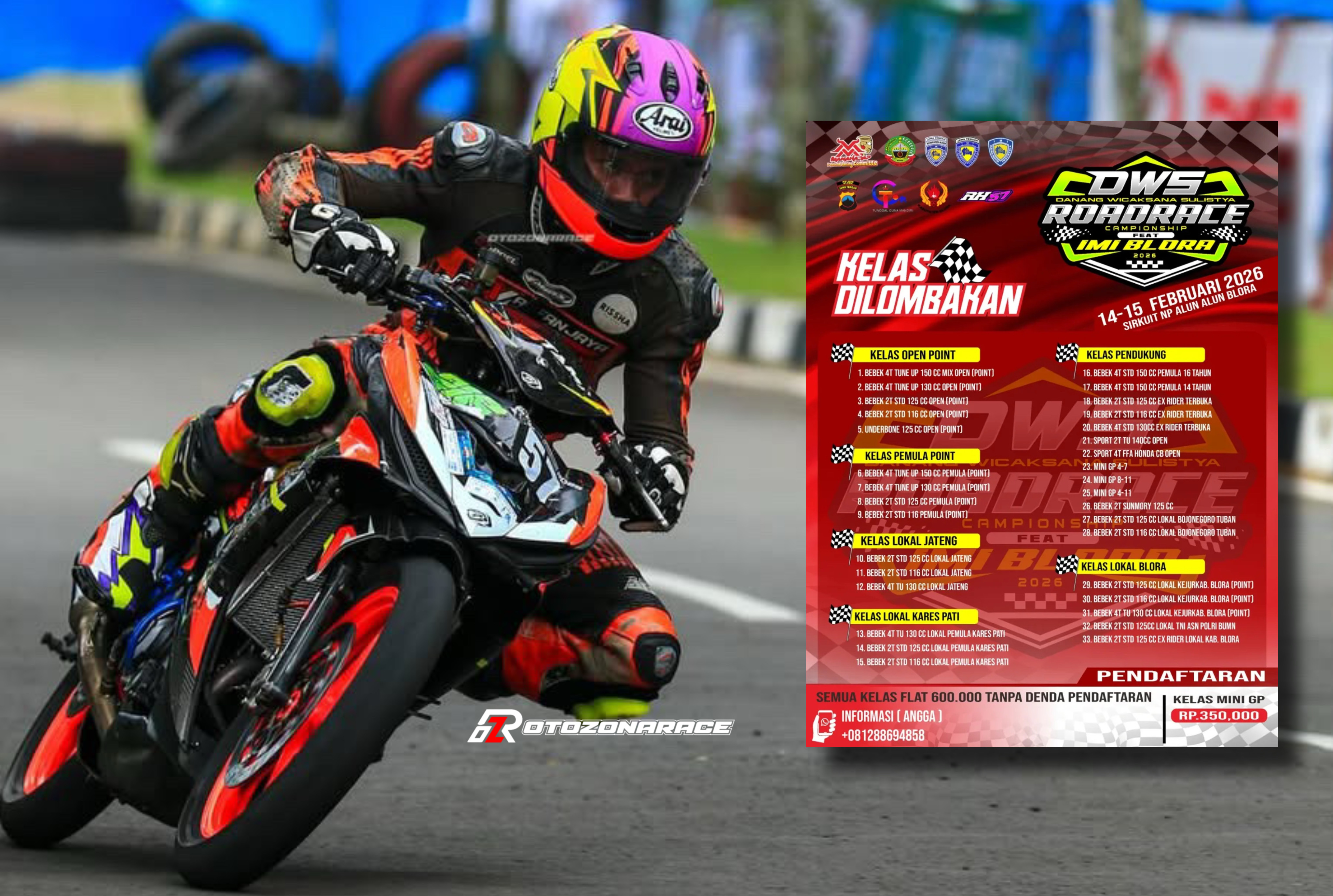 Hasil Resmi DWS Roadrace Championship Blora 14-15 Februari 2026
