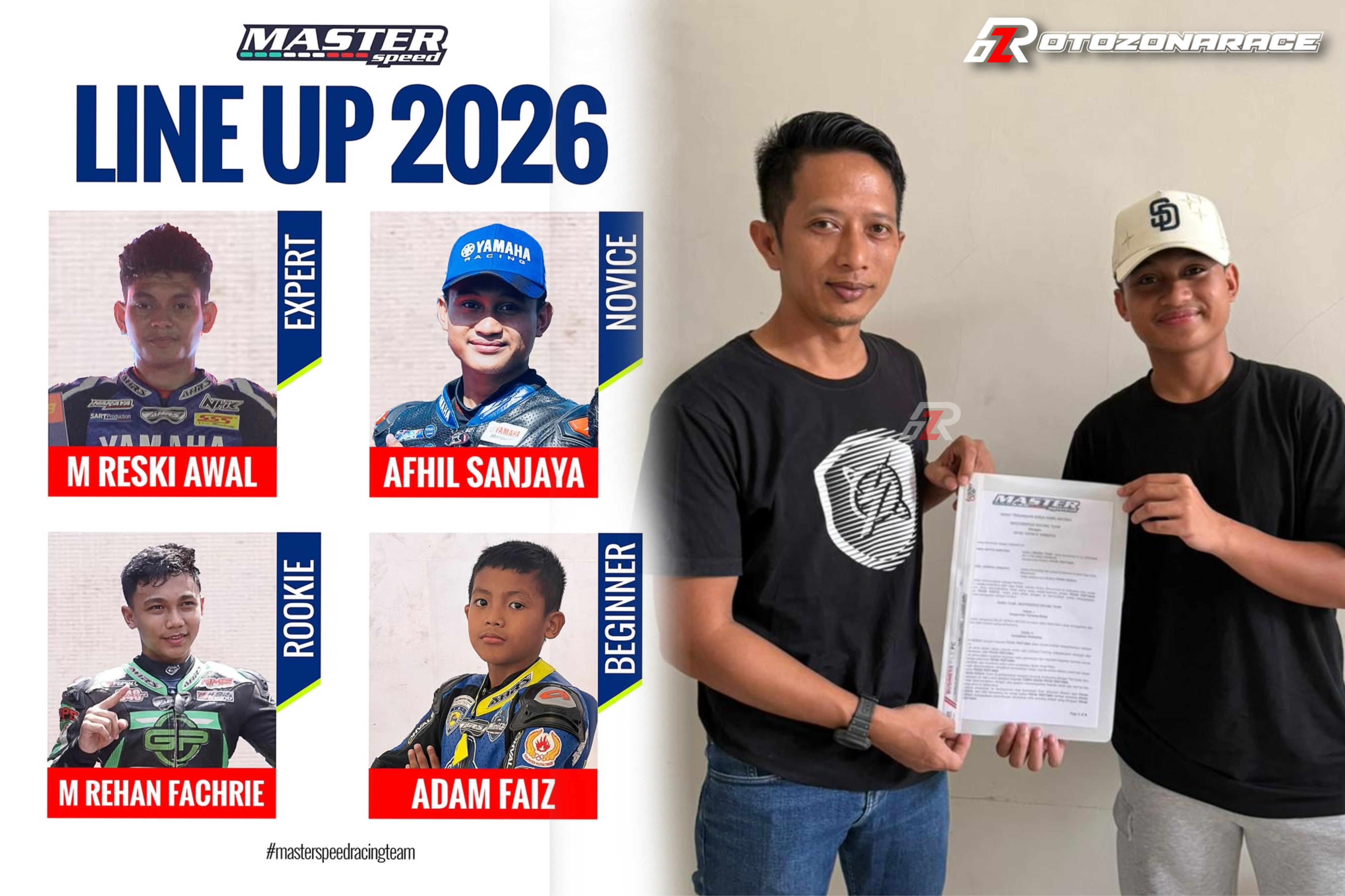 Master Speed Racing Team Umumkan Formasi Lengkap Untuk Musim 2026: Komplit di Semua Lini!
