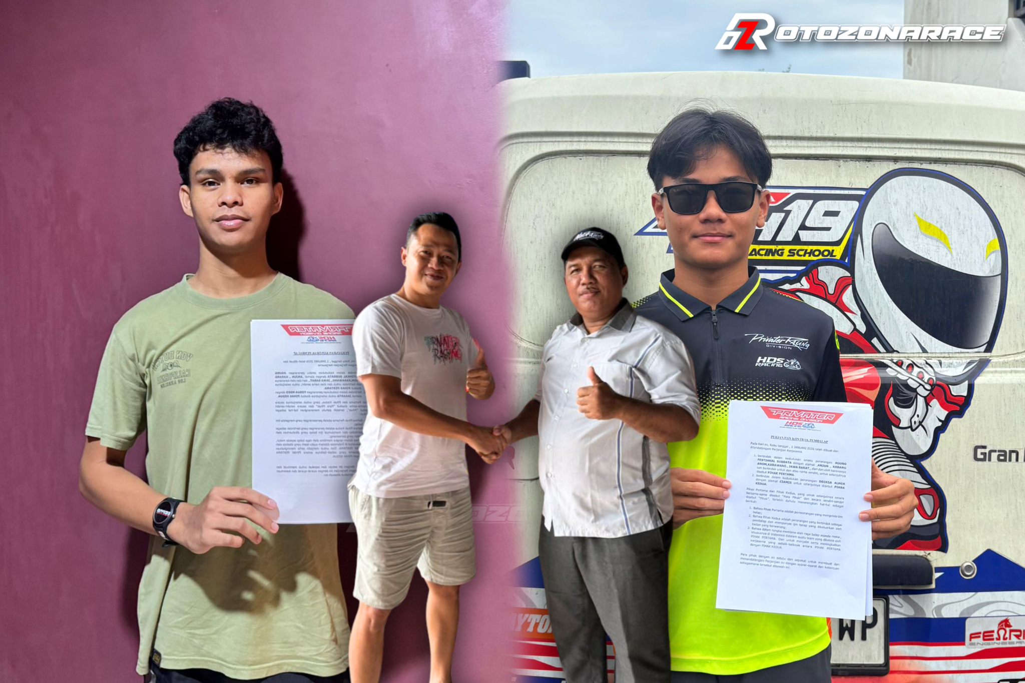 Privater Racing Division Gaet Dua Rider Novice, Decksa Almer Dan Josua Mbeo, Fokus Tarung MP dan YCR