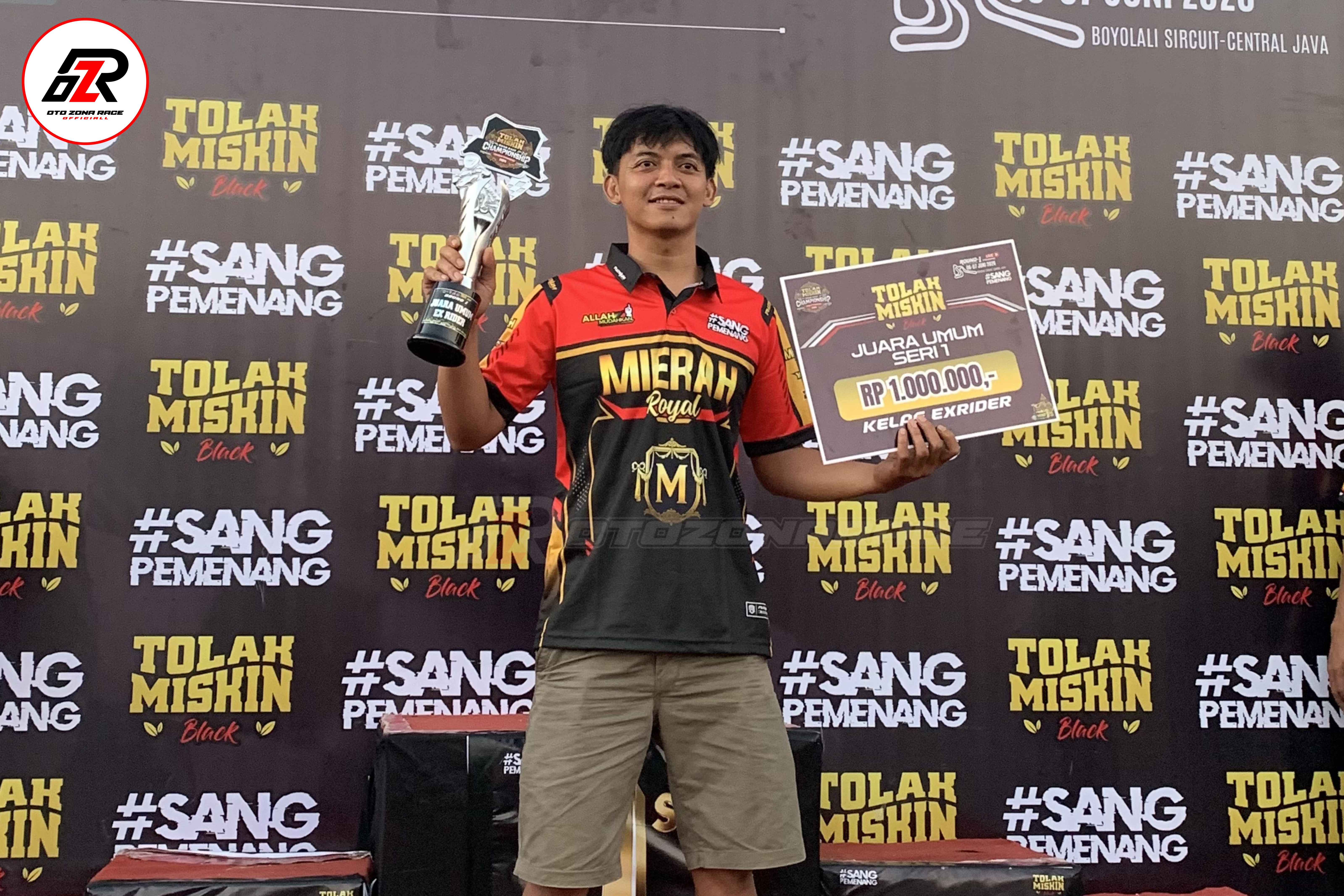 Diaz Kumoro Djati Juara Umum Ex Rider Tolak Miskin Roadrace Championship, Boyolali 2026