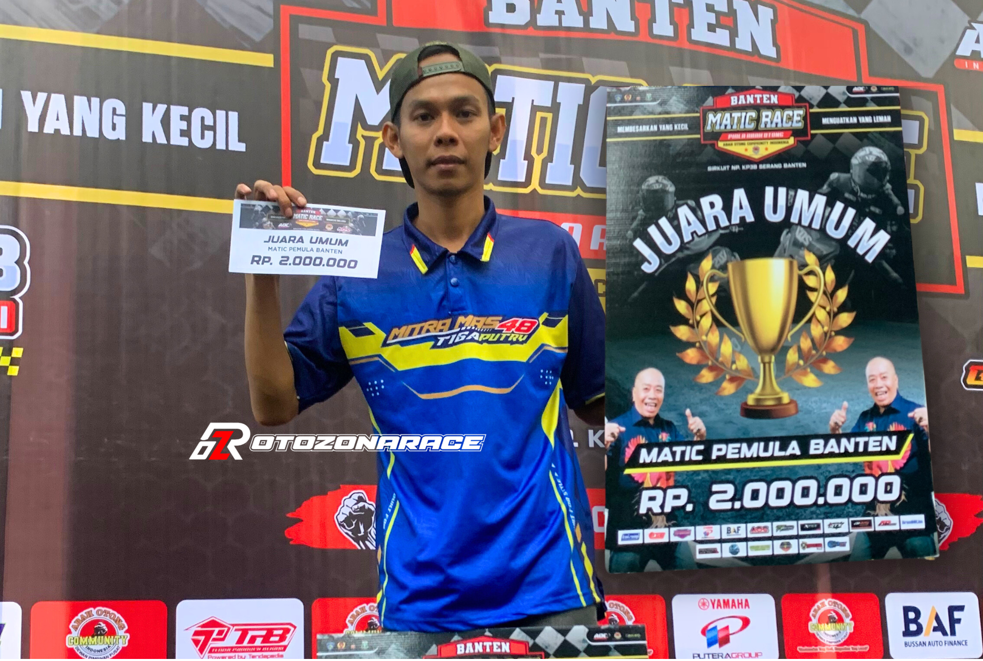 BMR AOC 2026 : Mitra Mas 48 Berjaya, Di Kategori Matic Pemula Banten, Abdullah Dr Juara Umumnya